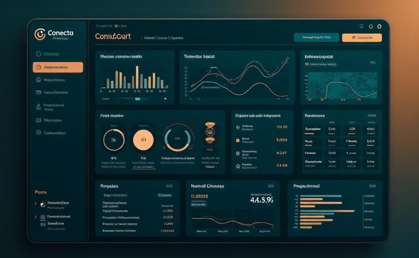 Dashboard da plataforma Conecta Peritos